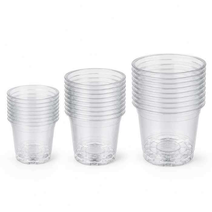 30 Pcs Clear Nursery Pots