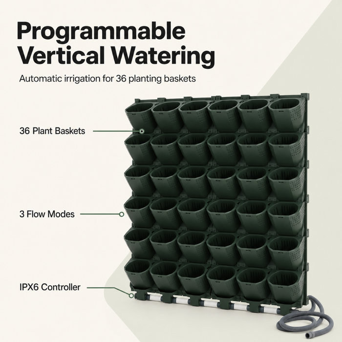 36 Wall Mounted Stackable Planters