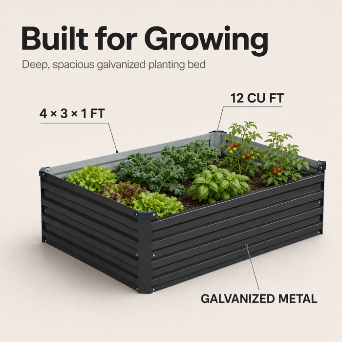 Oakridge - Galvanized Raised Garden Beds