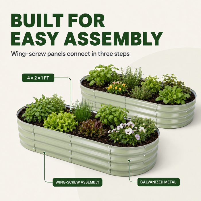 MeadowRoot - Twin Raised Garden Bed Set