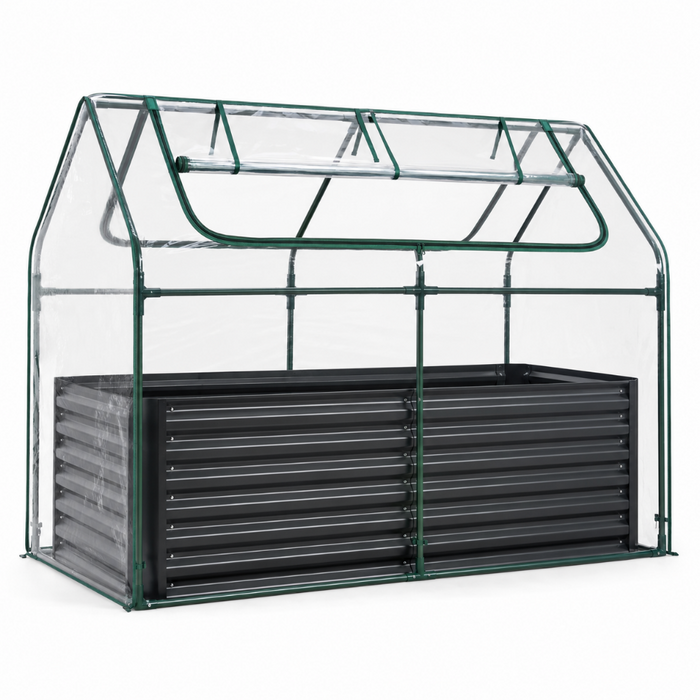 2-in-1 Raised Garden Bed with Cover