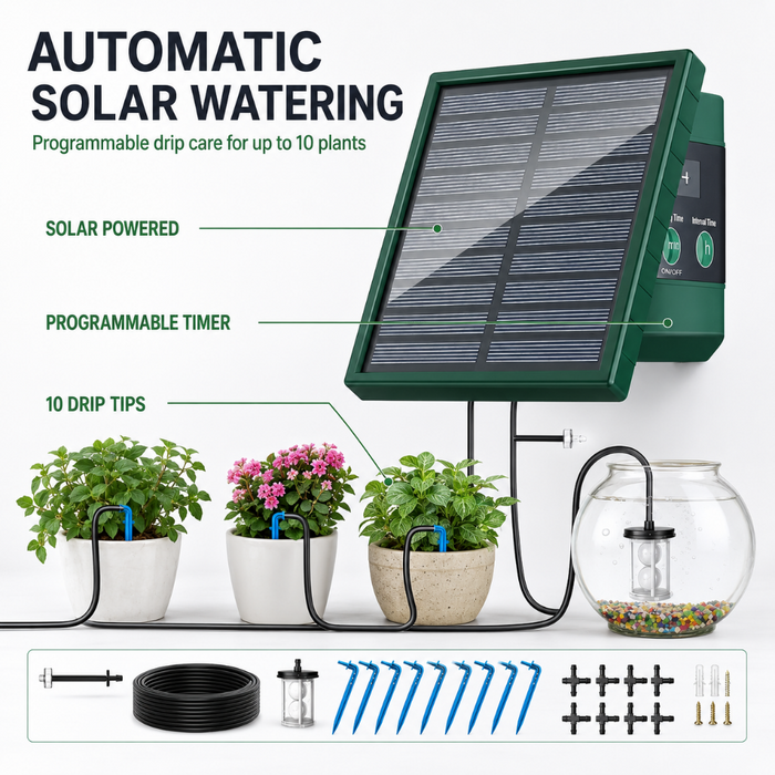 Solar Irrigation System for 10 Plants