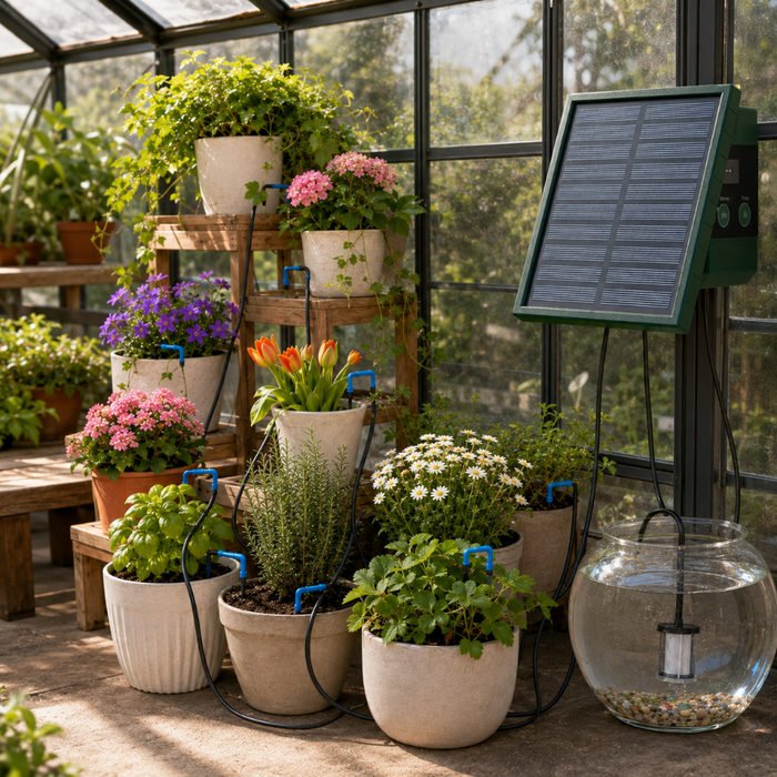 Solar Irrigation System for 10 Plants