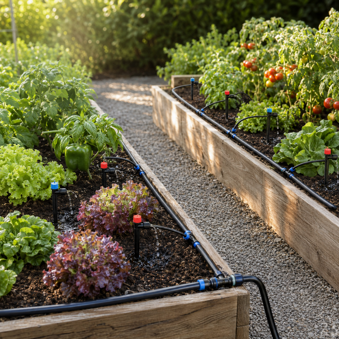 40' Drip Irrigation Kit for Garden