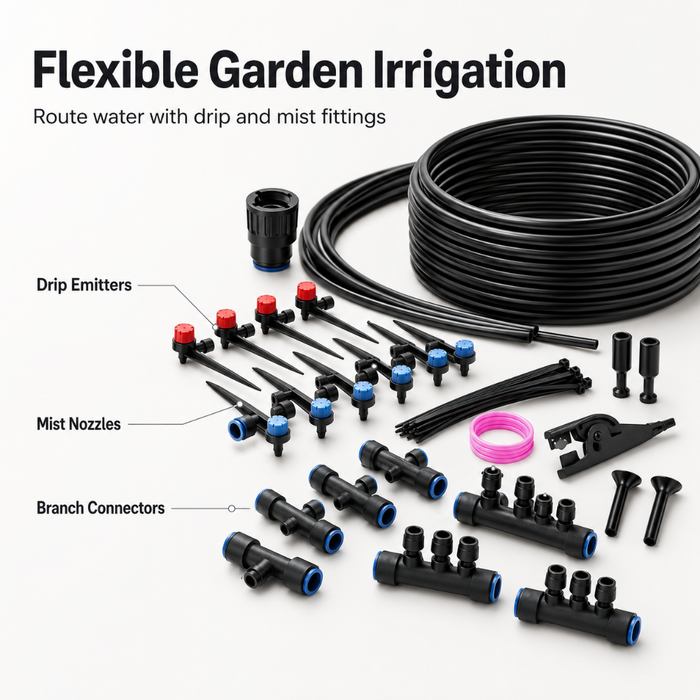 40' Drip Irrigation Kit for Garden