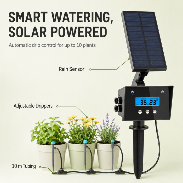 10 Plant Solar Drip Irrigation System