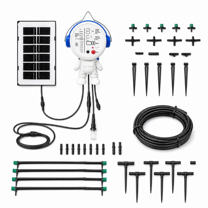 Solar Automatic Drip Irrigation System Kit for 15 Plants