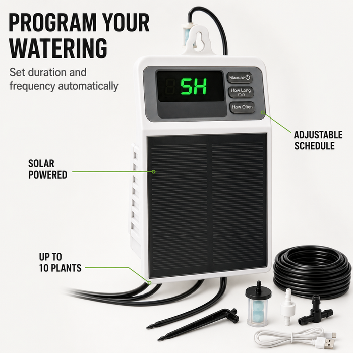 Solar Automatic Drip Irrigation Kit for 10 Plants