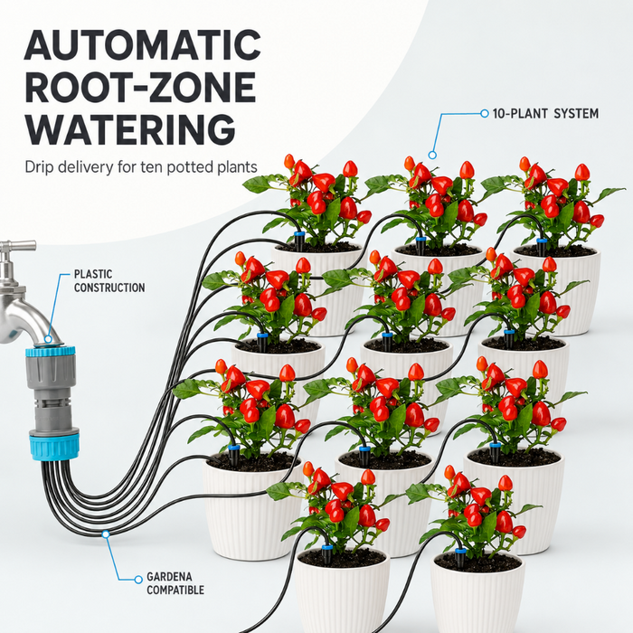 Garden Drip Irrigation Kit - 10 Plants
