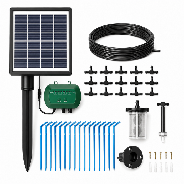 Automatic Solar Drip Irrigation System for Up to 15 Plants