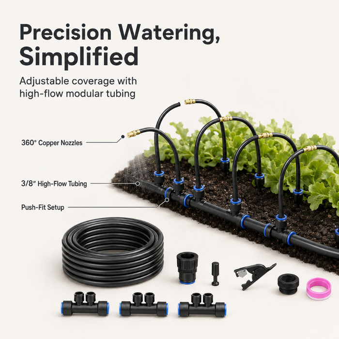 RootRain - 20FT Garden Drip Irrigation Kit