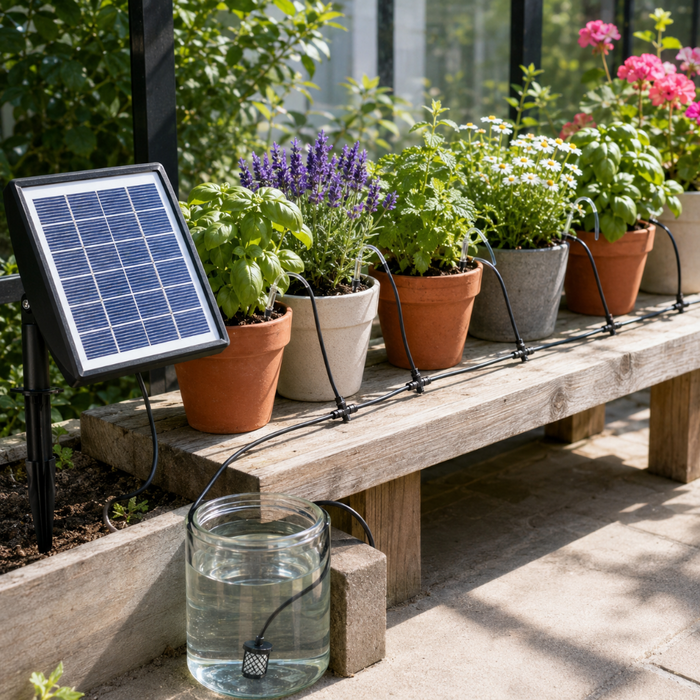 SolaraDrip - 32FT  Solar Automatic Drip Irrigation System Kit