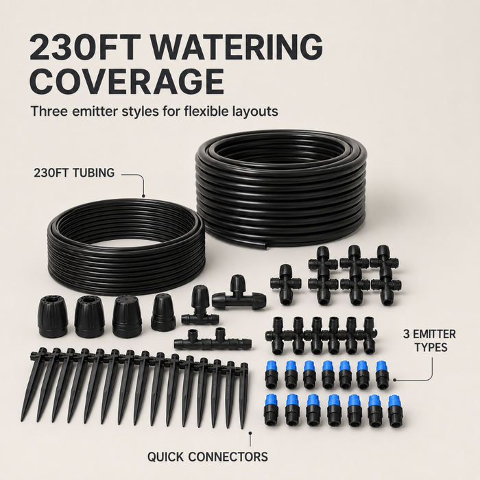 AquaBranch - 230FT Drip Irrigation Kit