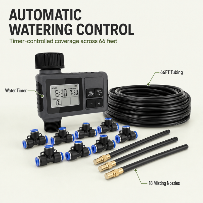 GardenGrid - 66FT Automatic Drip Irrigation System