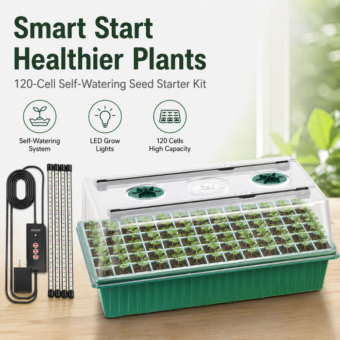 SproutLab - 120-Cell Self-Watering Seed Starter Kit