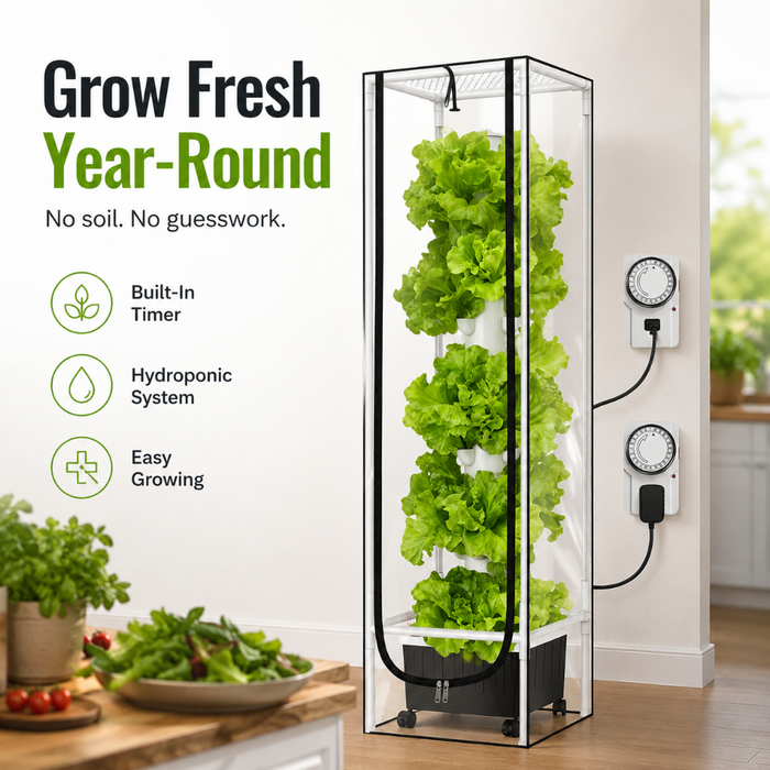 HydroHarvest - Hydroponic Growing System with Timer