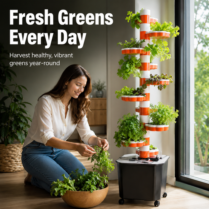 80-Site Vertical Hydroponic Tower