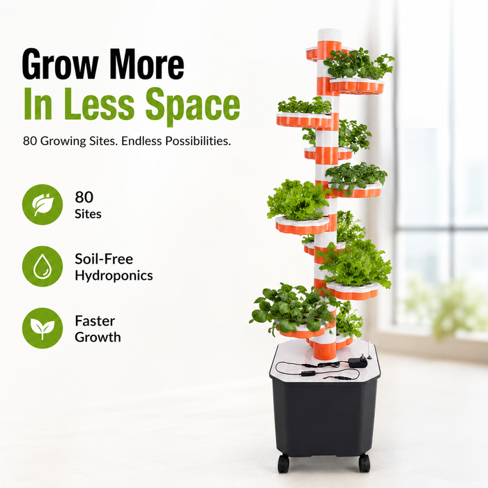80-Site Vertical Hydroponic Tower