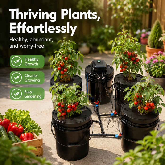 Hydroponics Growing System Kit - 5 Buckets