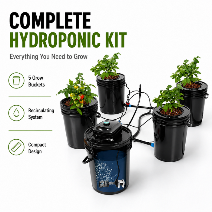 Hydroponics Growing System Kit - 5 Buckets