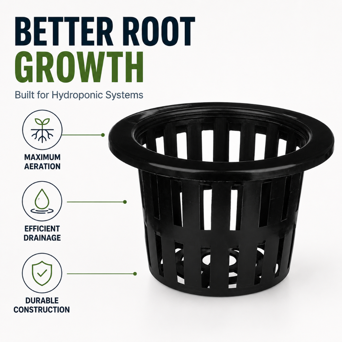 TerraMesh - Professional Hydroponic Net Pots