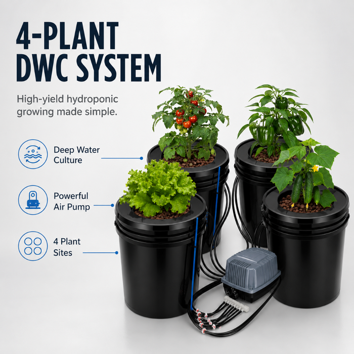 ThriveTank - 4-Site Deep Water Culture Grow System