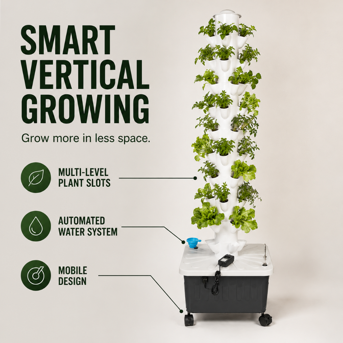 BloomColumn - 70-site Vertical Hydroponics Tower Set