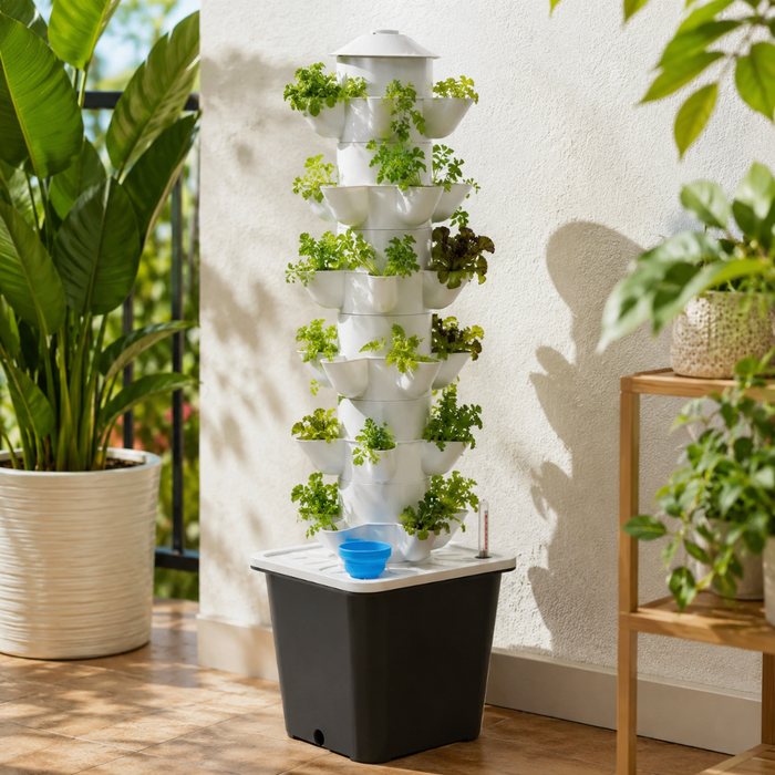 SkyGarden - 30-Pot Vertical Hydroponic Growing System