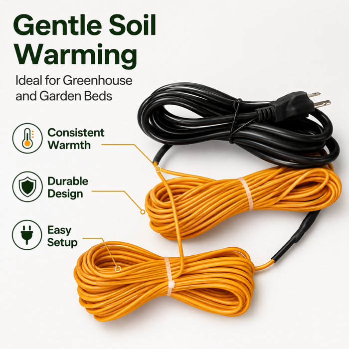 GroundTherm - 98Ft Greenhouse Soil Warming Cable