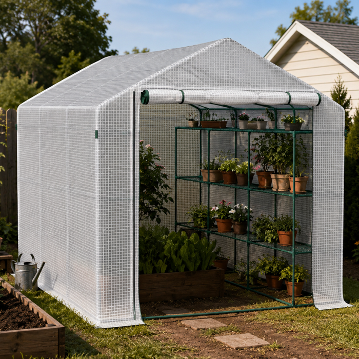 8' x 6' x 7' Walk-In Greenhouse