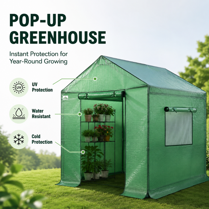 10' Portable Walk-in Pop Up Greenhouse