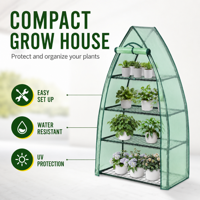 4-Tier Mini Greenhouse
