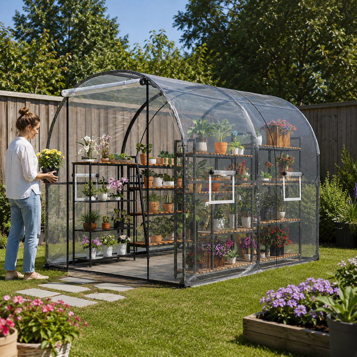 Large Walk-in Tunnel Greenhouse