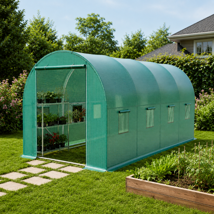 15' Heavy Duty Walk-in Greenhouse