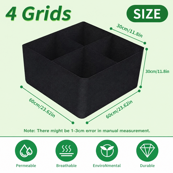 QuadGrow - Heavy Duty Fabric Grow Bag