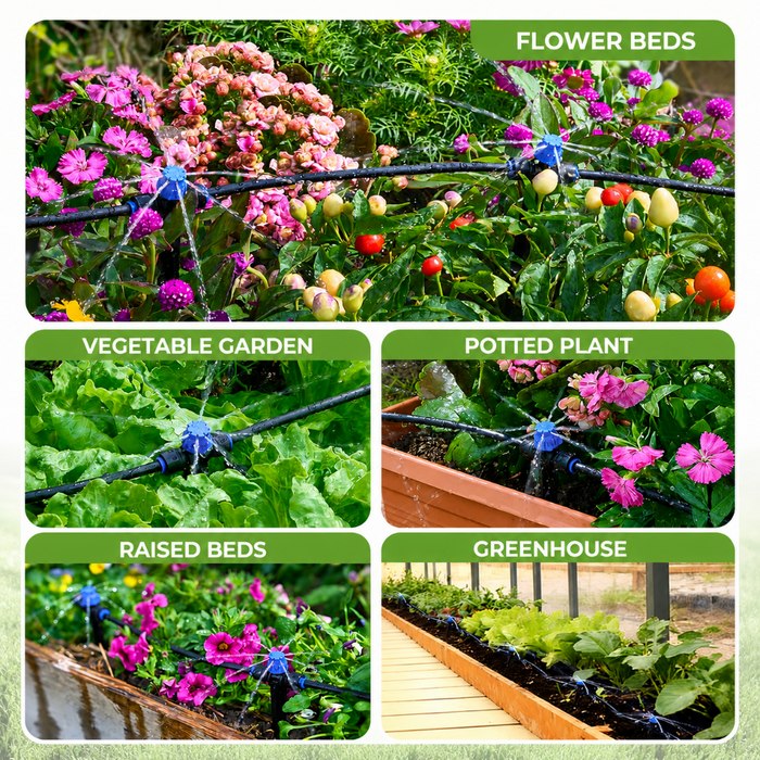 50FT Garden Drip Irrigation Kit
