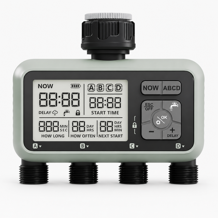 QuadraFlow - Programable Sprinkler Timer