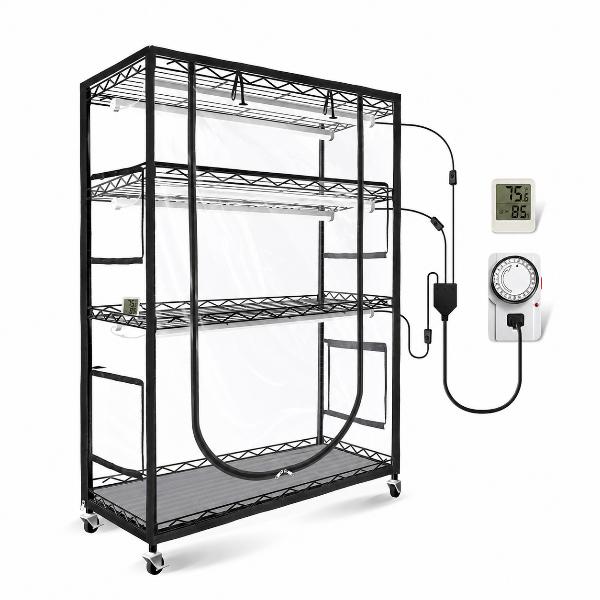 Plantique - Indoor Greenhouse with Grow Light