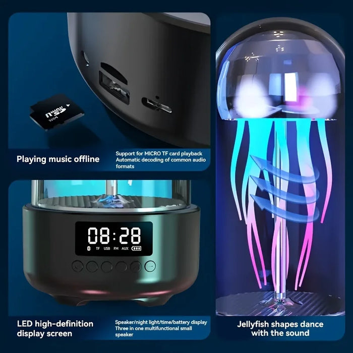 GlowJive - Jellyfish Speaker Night Light