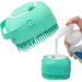 Pet Grooming Shampoo Brush - 2-in-1 Silicone Bath Scrubber-1