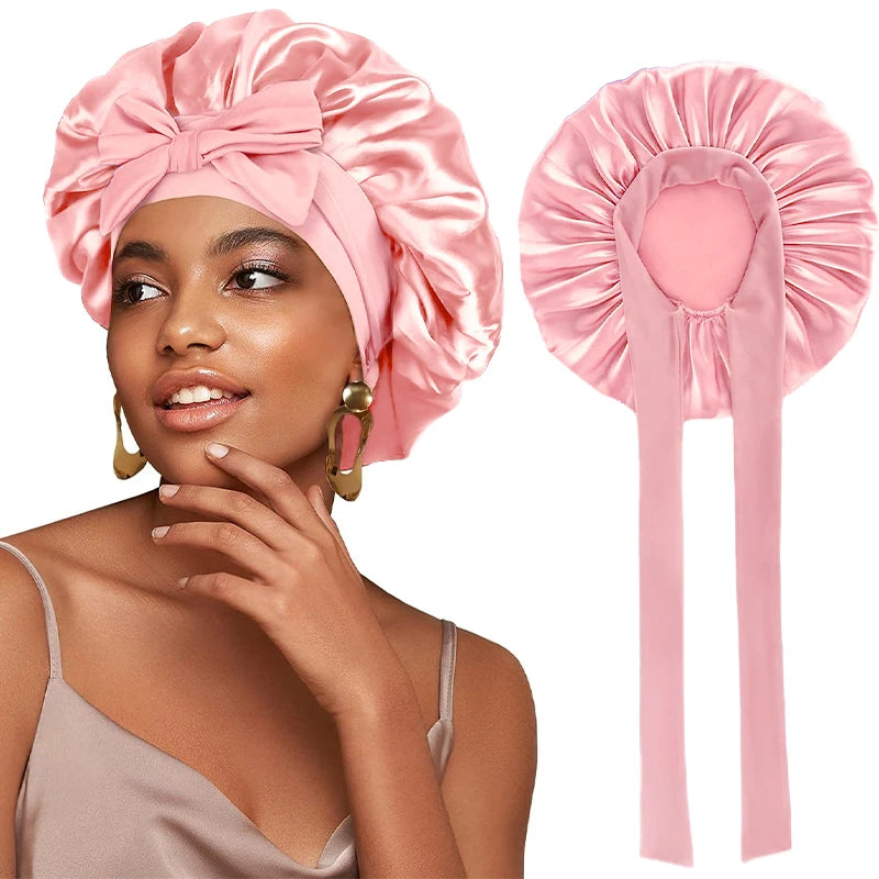 Variant image for Satin Sleep Cap - Adjustable Hair Bonnet for Women, 21 Colors-18