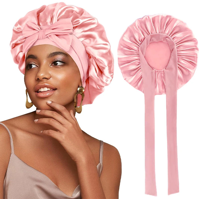 Variant image for Satin Sleep Cap - Adjustable Hair Bonnet for Women, 21 Colors-18