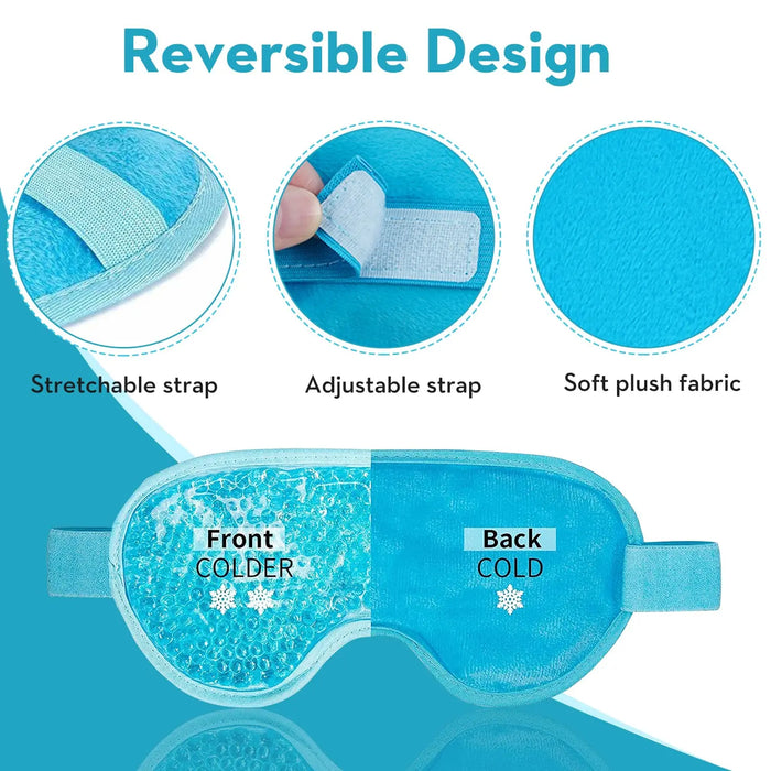 Soothing Gel Eye Mask - Reusable Hot & Cold Therapy Relief-2