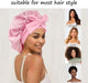 Satin Sleep Cap - Adjustable Hair Bonnet for Women, 21 Colors-4