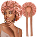 Variant image for Satin Sleep Cap - Adjustable Hair Bonnet for Women, 21 Colors-20