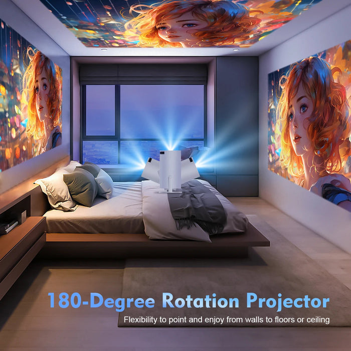 NovaView HY300 Pro - 4K Mini Projector with Android 11