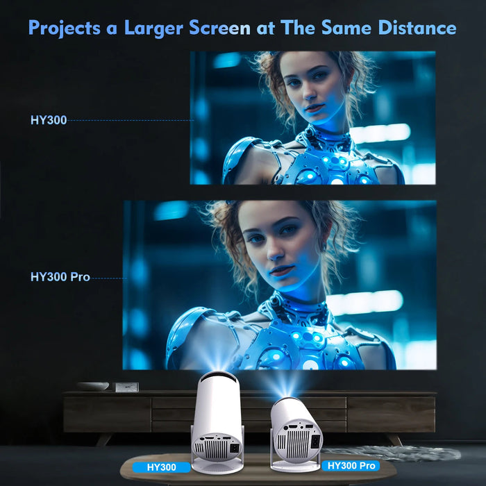 NovaView HY300 Pro - 4K Mini Projector with Android 11