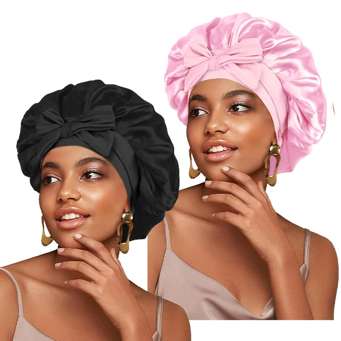 Variant image for Satin Sleep Cap - Adjustable Hair Bonnet for Women, 21 Colors-21