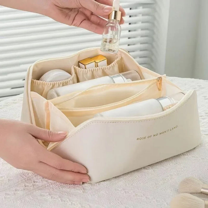 Chic Travel Makeup Bag - Large Capacity Cosmetic Organizer-5