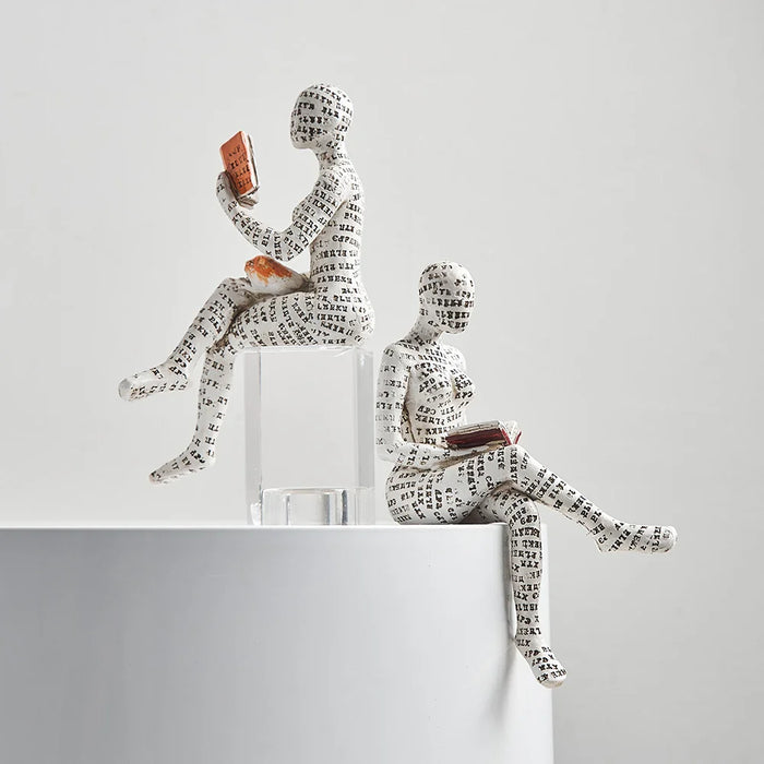 LiteraStyle - Abstract Reading Figurines